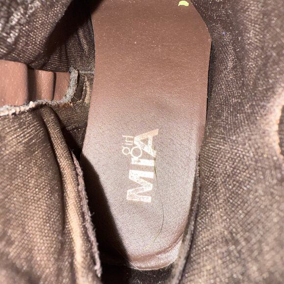 Mia Girl Jeyni Brown Faux Leather Buckle Ankle Boots - Picture 7 of 10